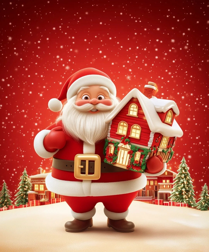 Hình Giáng Sinh cute ngập tràn màu sắc