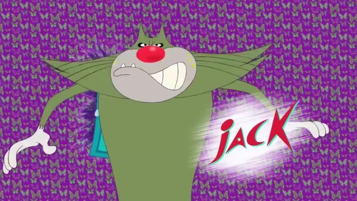 Hình Jack Oggy và Oggy điên đảo