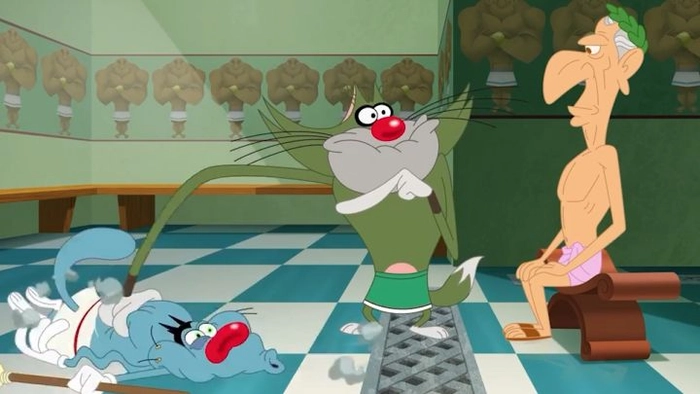 Hình Jack trong Oggy nhăn mặt