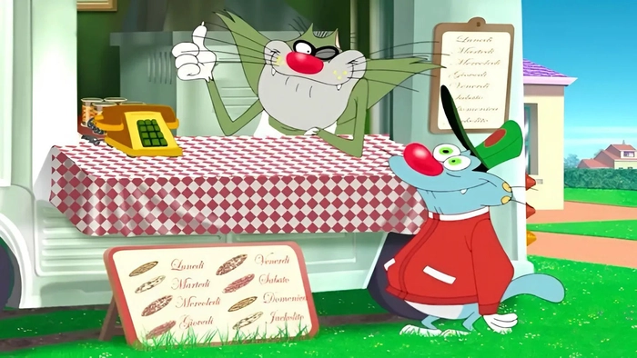 Hình Jack trong phim Oggy dễ thương