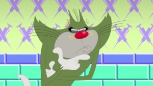 Hình ảnh Jack Oggy đuổi gián