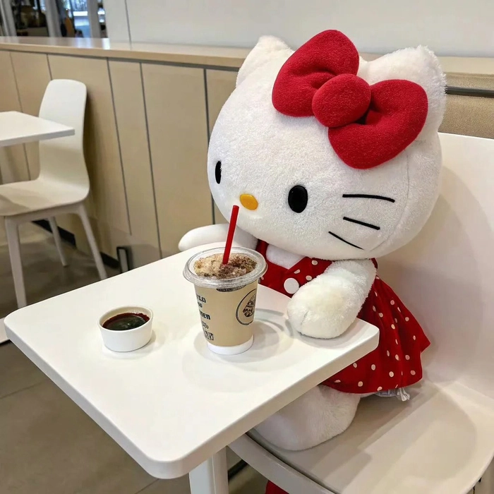 Hình ảnh hello kitty cute phông trắng