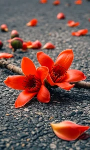 Hình ảnh hoa gạo buồn man mác