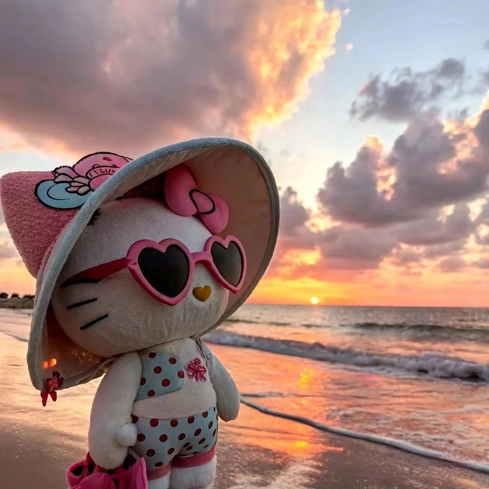 Hình hello kitty cute dễ thương