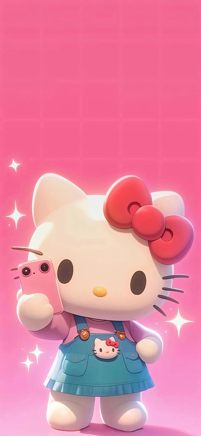 Hình hello kitty cute dễ vẽ