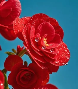 Hoa thu hải đường màu đỏ