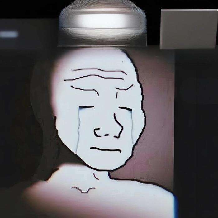 ảnh meme buồn khóc nhẹ