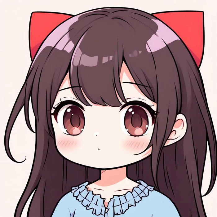 ảnh nữ chibi đơn giản