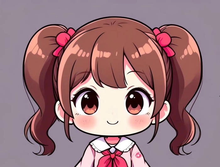 ảnh nữ chibi xinh đẹp đơn giản