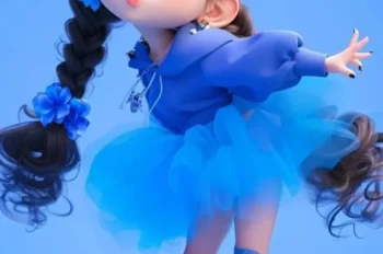 191+ hình ảnh chibi nữ cute màu xanh dương siêu đáng yêu