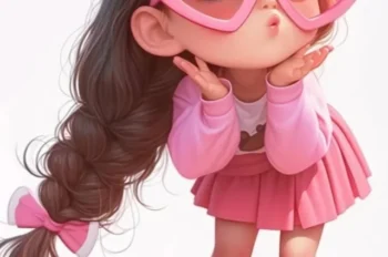 108+ hình ảnh chibi nữ cute màu hồng ngọt ngào dễ thương