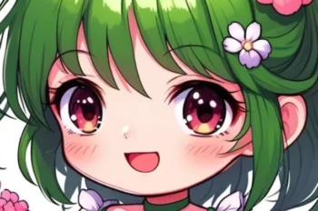 Chùm 185+ hình ảnh chibi nữ cute màu xanh lá siêu đáng yêu
