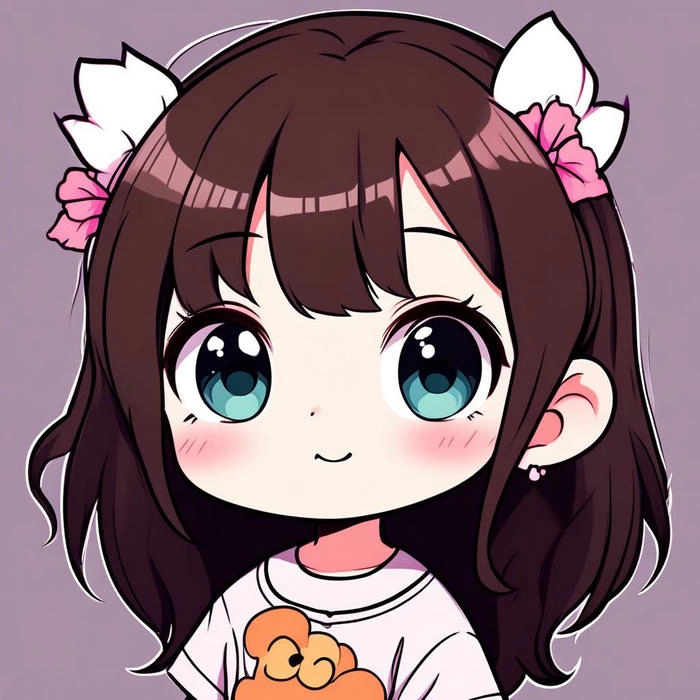 hình ảnh nữ chibi đơn giản