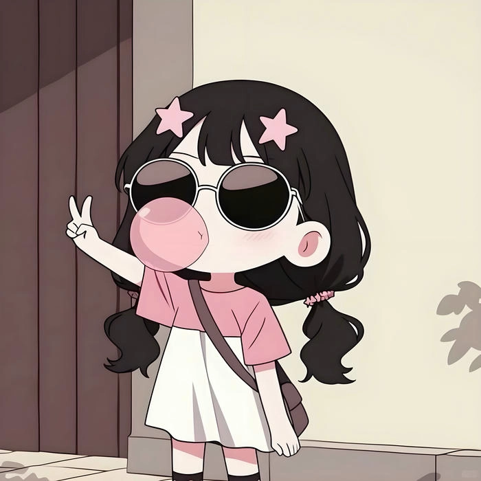 hình nữ chibi đơn giản xinh đẹp