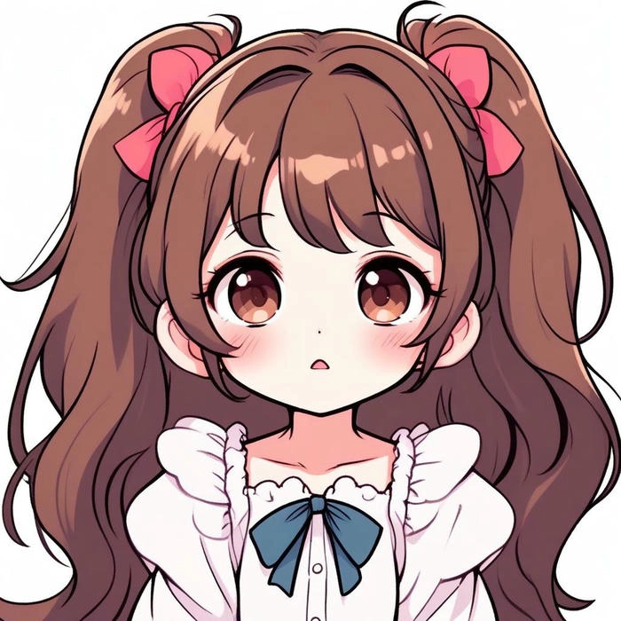 hình nữ chibi đơn giản