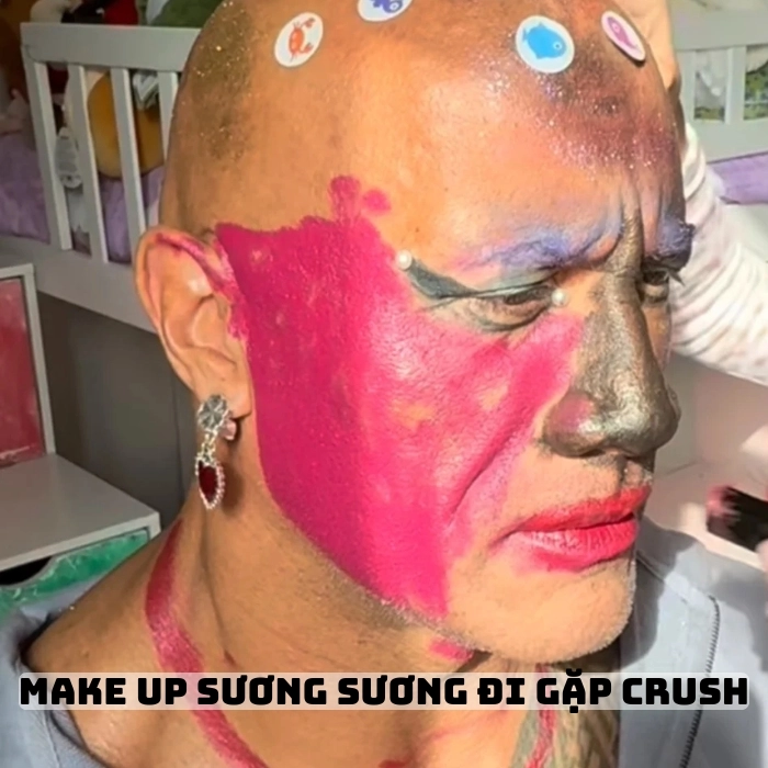 the rock meme make up