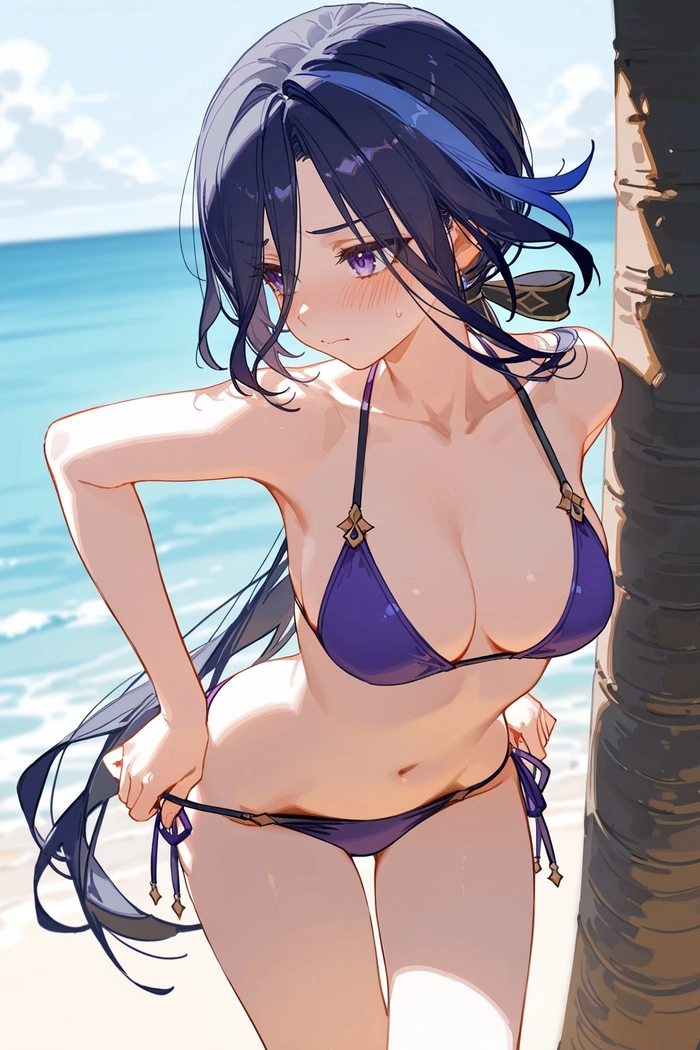Ảnh Clorinde hentai vừa cởi vừa thả ánh nhìn