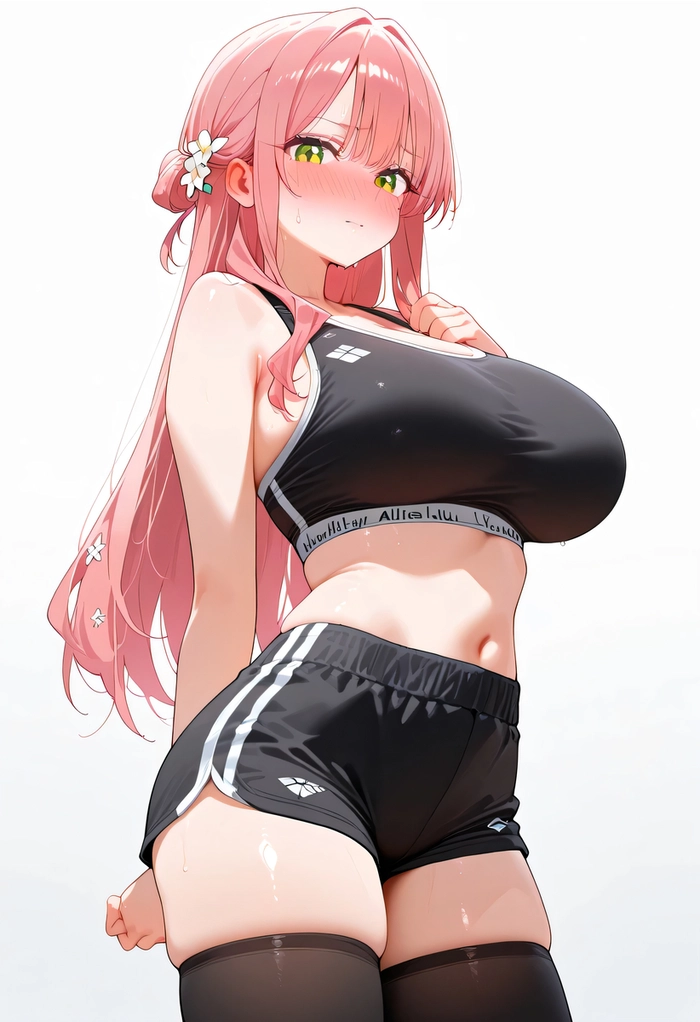 Ảnh Hanazono Hahari hentai mặc đồ thể thao bó sát
