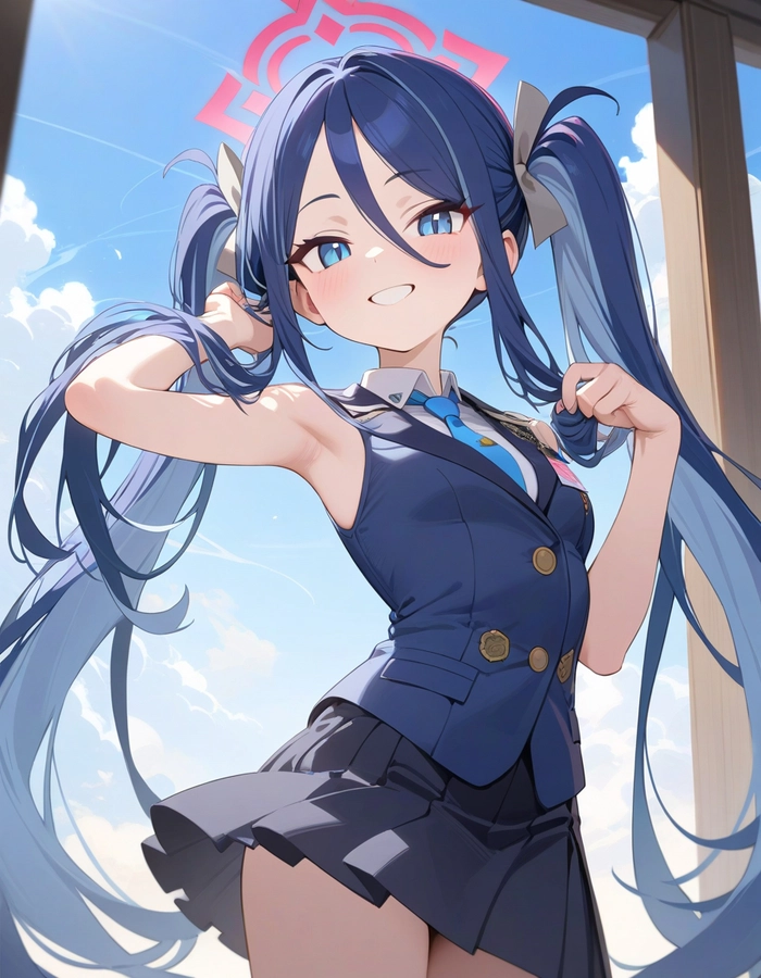 Ảnh Nemugaki Fubuki pose dáng khoe eo