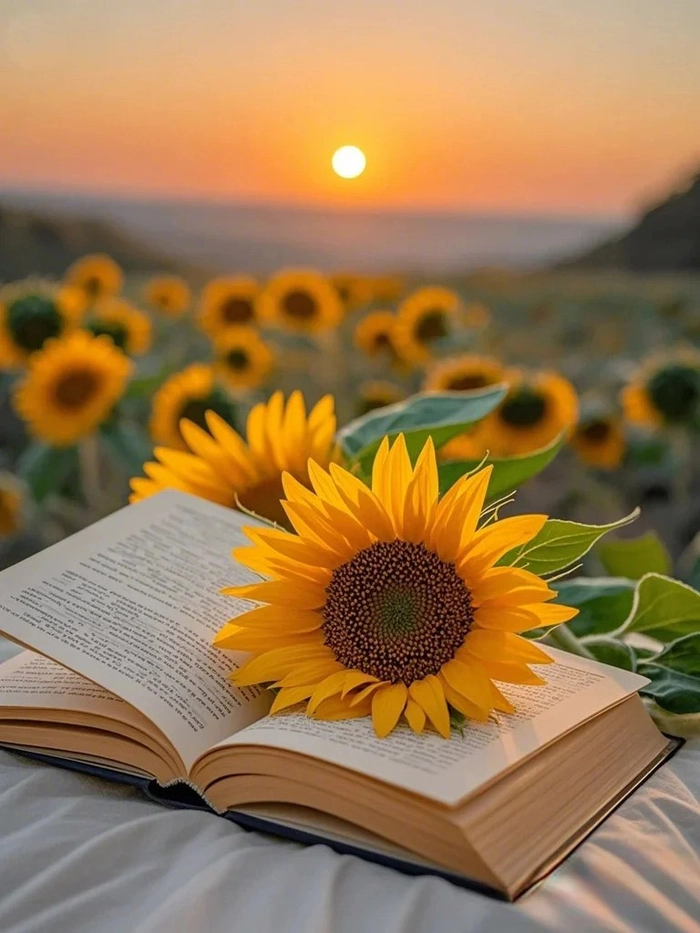 Ảnh hoa hướng dương chill vibe yên bình