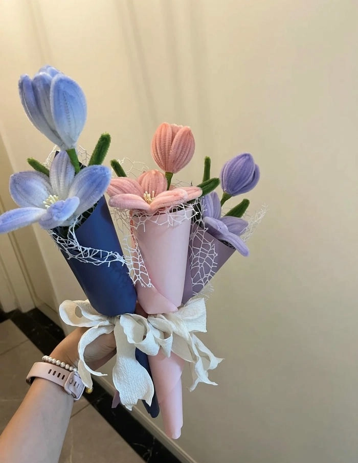 Ảnh hoa kẽm nhung tone pastel