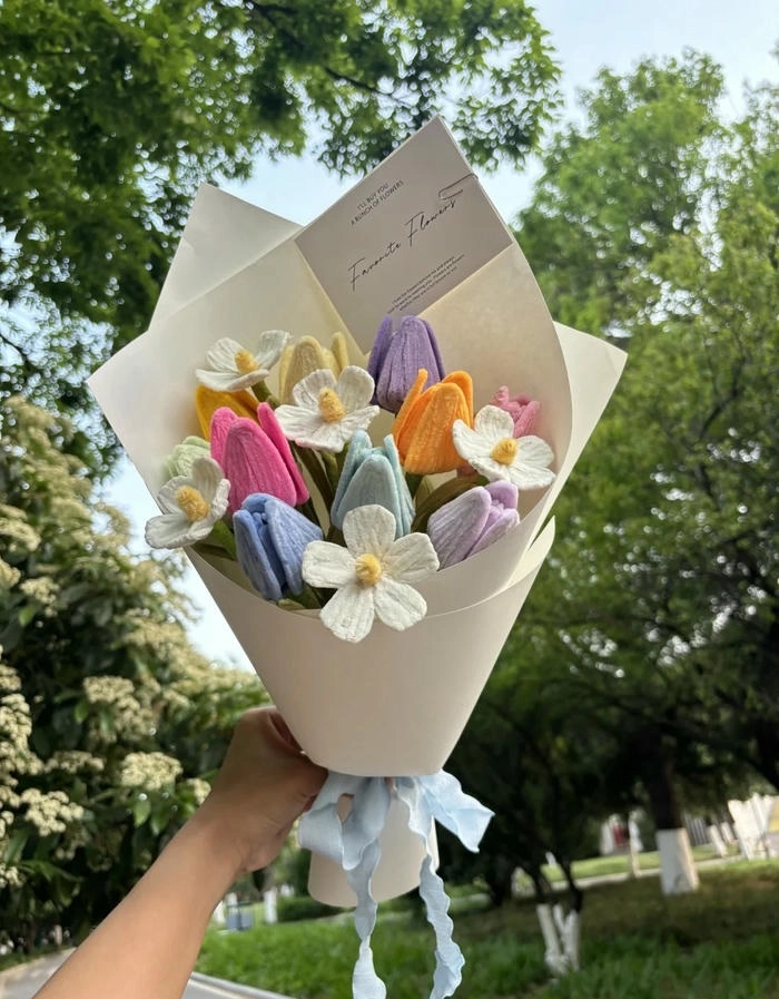 Bó hoa kẽm nhung mini đáng yêu