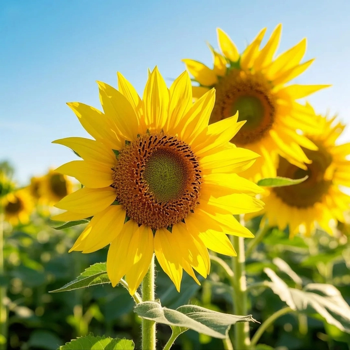 Hình ảnh hoa hướng dương đơn sắc
