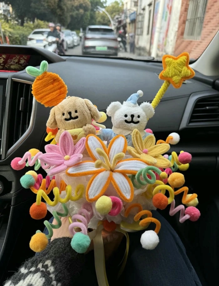 Hoa kẽm nhung handmade tinh tế