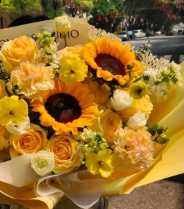 Ảnh hoa cảm ơn đầy cảm xúc