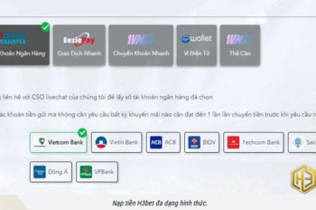 Nạp Tiền H3bet an toàn tiện lợi với nhiều phương thức