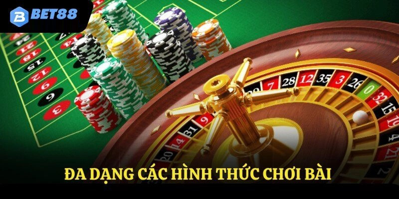 Đa dạng trò chơi bài