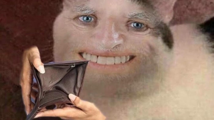 Các ảnh ví rỗng nhìn là cười