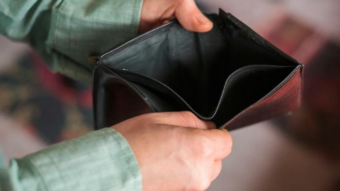 Hình ảnh ví rỗng độc lạ