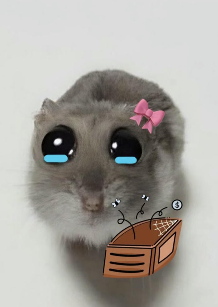 Hình ảnh ví rỗng hài