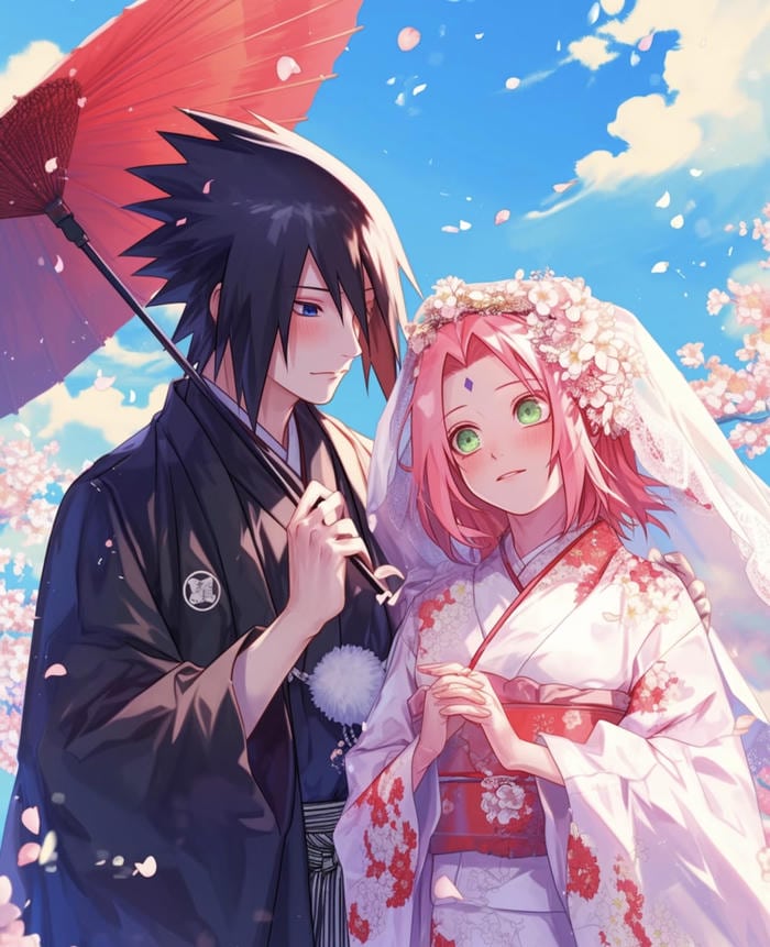 ảnh anime cô dâu chú rể HD