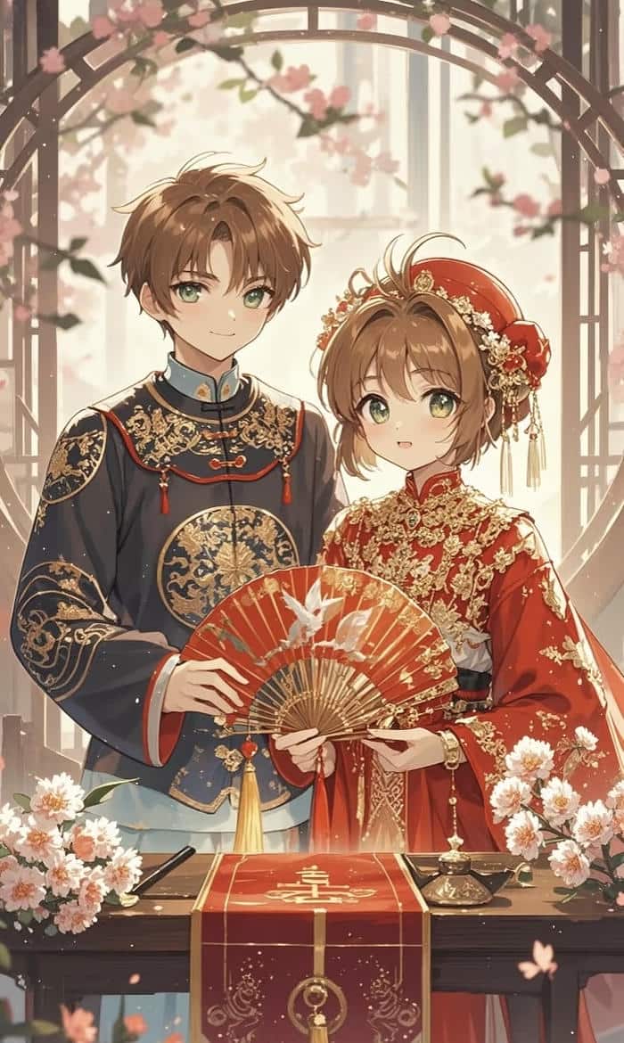 ảnh anime cô dâu chú rể nổi bật