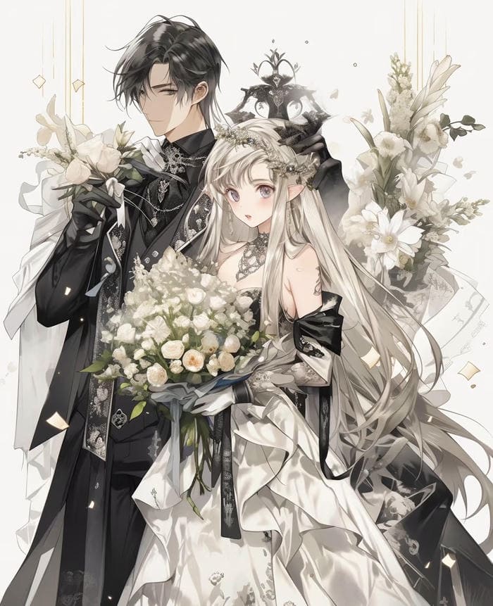 ảnh anime cưới HD