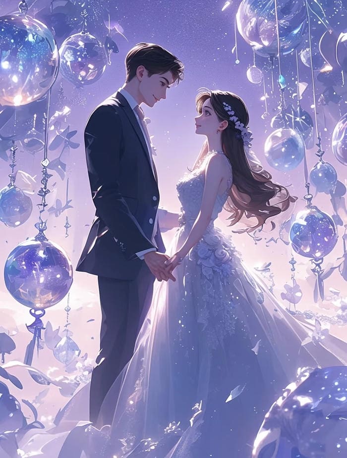 ảnh anime cưới full body