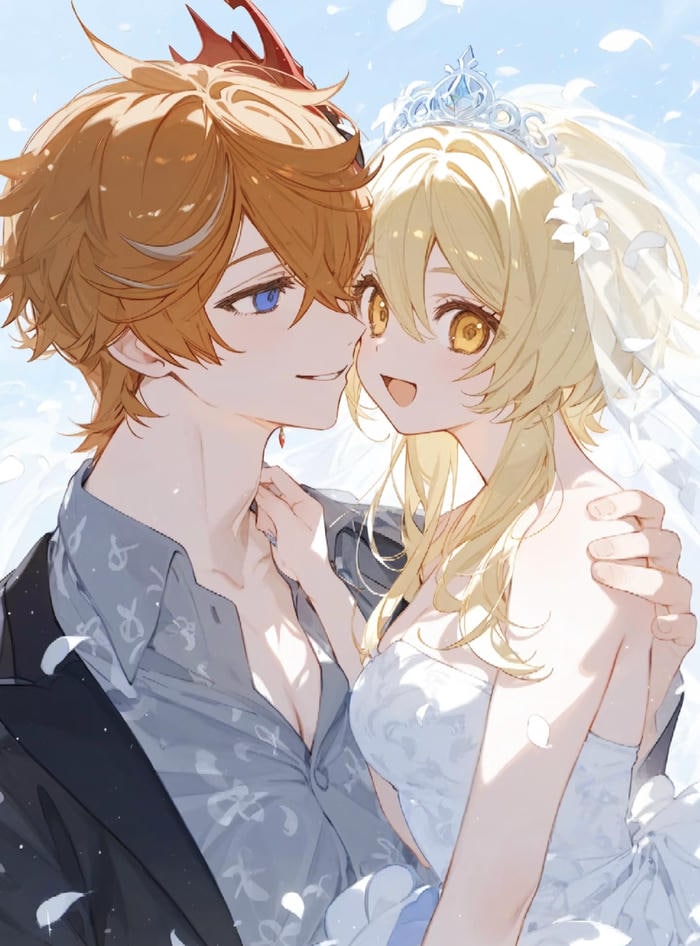 ảnh anime cưới lãng mạn