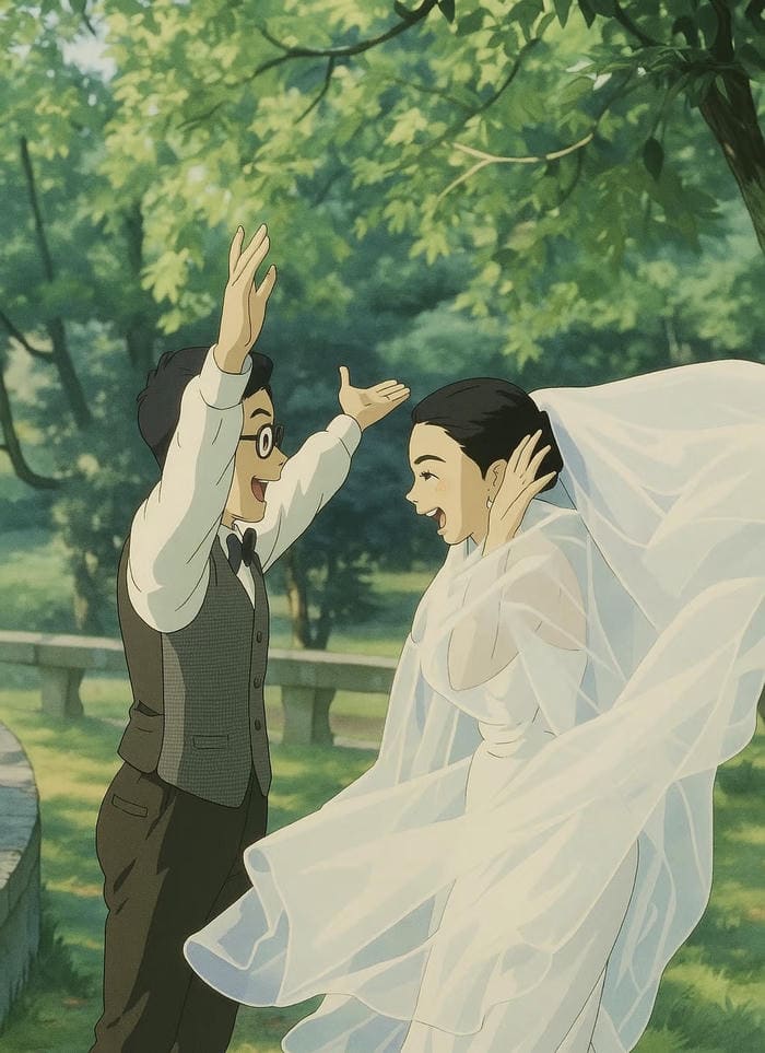 ảnh anime wedding soft