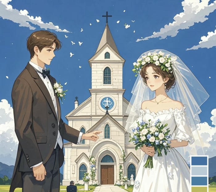 chú rể anime điển trai