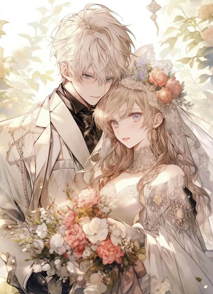 váy cưới anime tinh tế