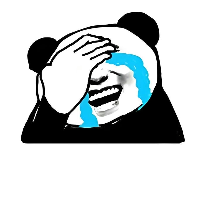 Ảnh chế meme gấu trúc khóc buồn kiểu hài