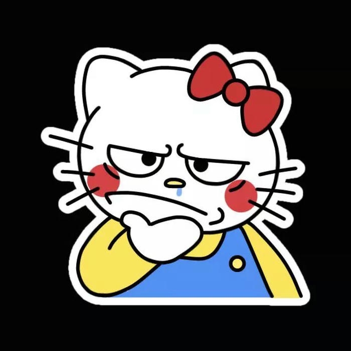 Ảnh meme bựa mặn mèo hello kitty