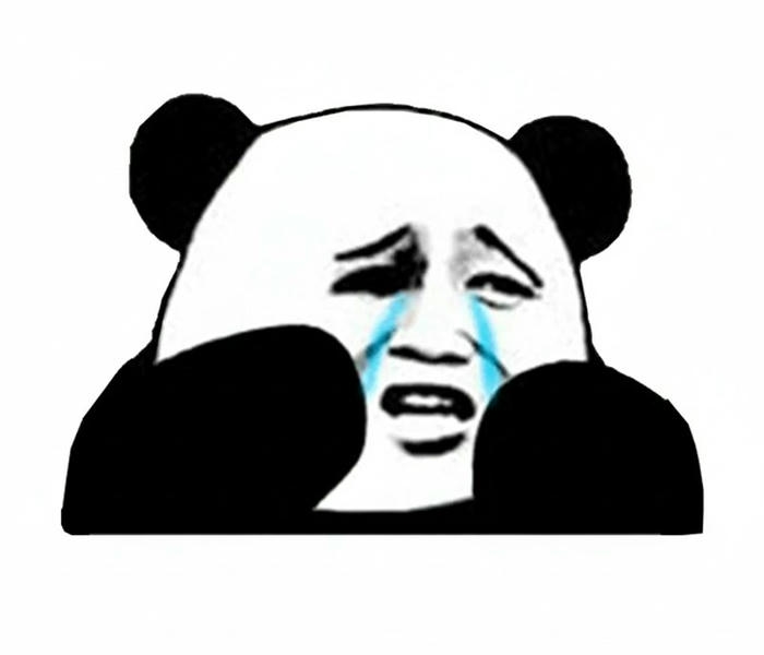 Ảnh meme gấu trúc khóc biểu cảm khó hiểu