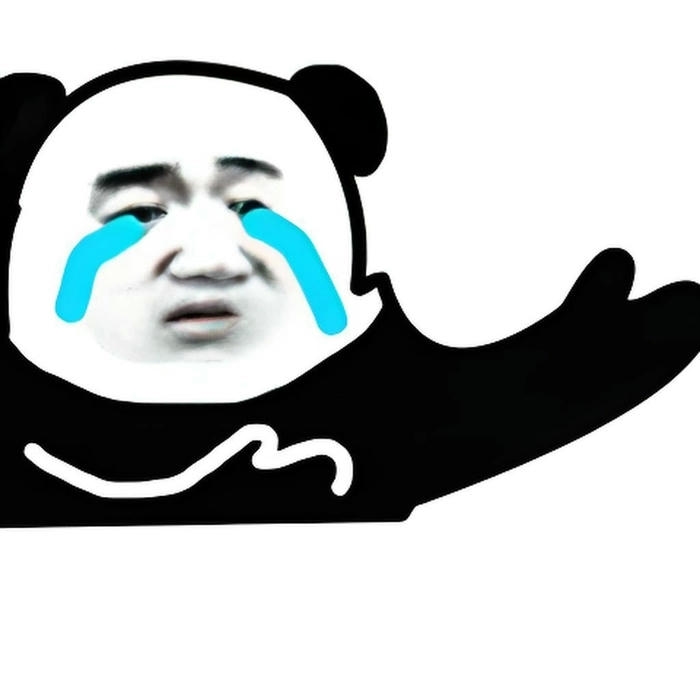 Ảnh meme gấu trúc khóc mặt ngơ ngác