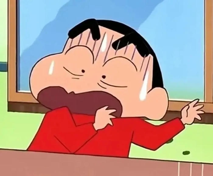 Ảnh meme shin hốt hoảng khi bị bắt gặp