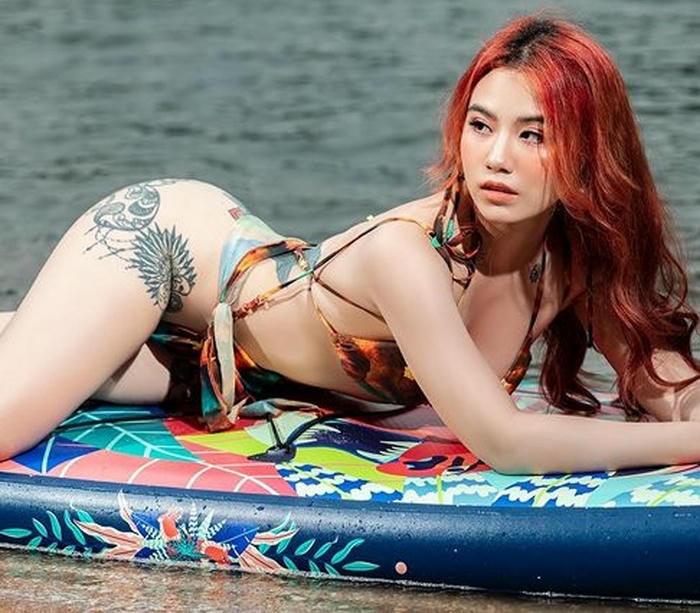 Hình ảnh Linh Miu mặc bikini dáng thanh