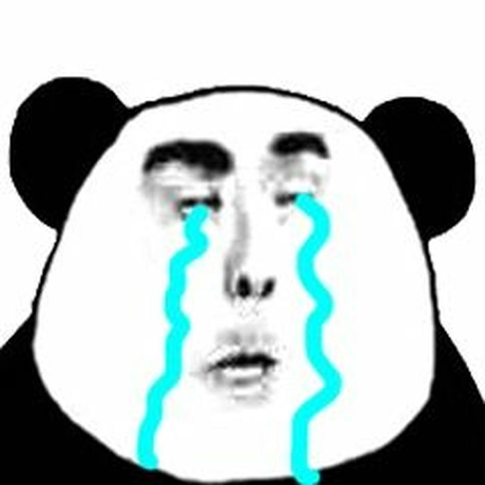 Hình ảnh chế meme gấu trúc khóc buồn hài