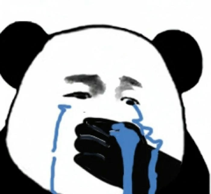 Hình ảnh chế meme gấu trúc khóc buồn ngại ngùng